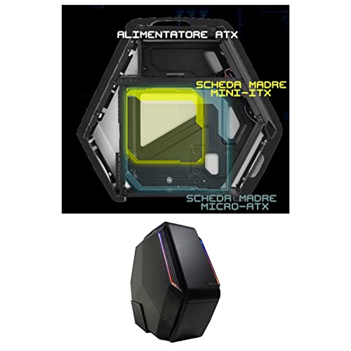Boîtier RGB de jeu PC micro-ATX Simpletek mini-ITX hexagonal noir - 5