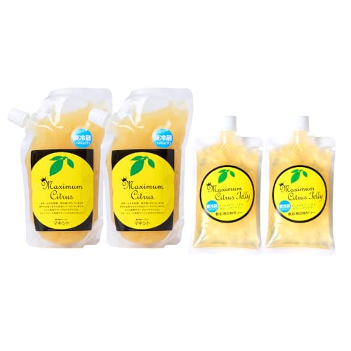 熊本県 八代市産 晩白柚ペースト「マキシト」& 晩白柚ゼリー「マキシトゼリー」『お手軽セット』(合計860g)