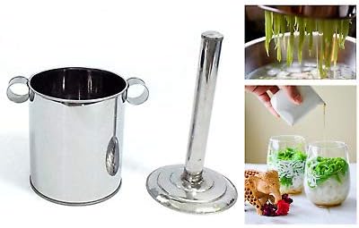 Good@ Thai Traditional Kitchenware for LOD CHONG Cendol Imilk Stianless Mold Thai dessert.Milk Medium Size