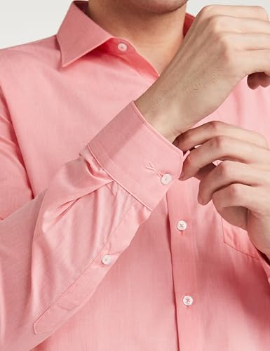 Image of Van Heusen Men Cotton Solid Regular Fit Shirt