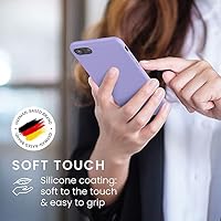 kwmobile Handyhülle für Apple iPhone SE (2022/2020) / iPhone 8/7 Hülle - Case Silikon - Kabelloses Laden - Schutzhülle Cover in Lavendel – Ansicht 4