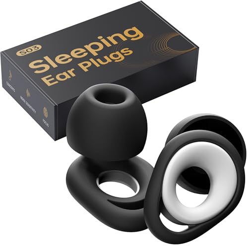 Ear-Plugs-for-Sleeping-Noise-Cancelling-Reusable-Silicone-Earplugs-for-Sleeping-High-Fidelity-with-Mute-Layer-for-Noise-Redution-for-TravelFocus28dB-Noise-Reduction-Black-White Ear Plugs for Sleeping Noise Cancelling, Reusable Silicone Earplugs for Sleeping, High Fidelity with Mute Layer for Noise Redution for Travel,Focus,28dB Noise Reduction (Black White) - Image 1