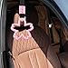 Bnapott 2 Pieces Car Handle Ring, Sakura Shaped Handle Hand Strap for Subway Train Bus, Car Exterior Accessories and Rear Bumper Warning Ring(Pink)