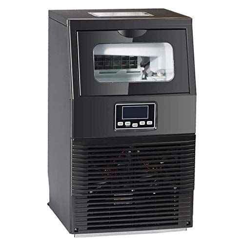 Raxinbang Ice Cube Fach Automatische Untergegen/Tragbare Freistehende Eiswürfelmaschine Mit Schaufel, Schwarz Gewerbe…