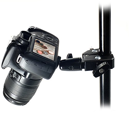 iShot Pro Heavy Duty Bike Pipe Bar Pole Super Clamp Mount All Metal 360° Swivel Ball 1/4 20 Threaded for Cameras, Speakers, GoPro, iPhone Mounts, iPad Mounts, GPS Units, Flash, LED Lighting and More - Thumbnail 6