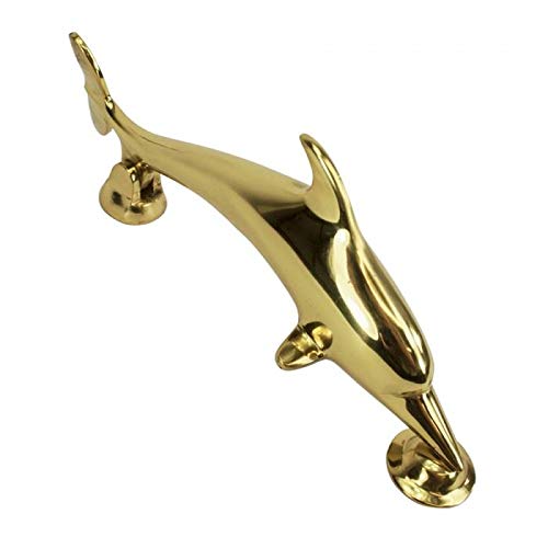 Black Country Metal Works Ltd Brass Polished Dolphin Door Knocker