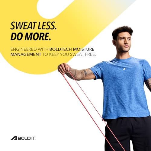 Image of Boldfit Tshirt for Man Regular fit Gym t Shirts for Men Workout Active wear t Shirt for Man Running Mens t-Shirts Running Tshirt for Men Workout Gym wear Mens