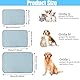 Fililogor Kühlmatte für Hunde Katzen, Hundekühlmatte, Selbstkühlende Hundematte 70 * 50cm, Waschbar rutschfest, Kühlkissen für Große Hunde Sommer (Blau, M)
