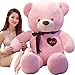 47-B Riesige Tragenhandtuch Teddybär Plüschspielzeug, Großes Panda Hug Kissen, Geburtstag (Color : Pink-B, Size : 180cm)