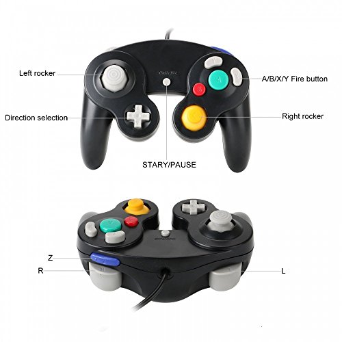 ekela 5.8 feet Wired Controller, USB Wired Classic Gamepad for Windows PC MAC (USB Red)
