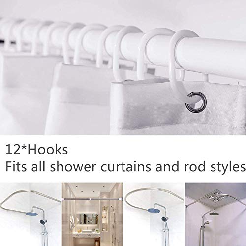 Rosielily Kids Shower Curtain, Owl Shower Curtain For Bathroom, Cute Shower Curtain Cartoon Animal Waterproof Shower Curtains Set With 12 Hooks, Floral Flower Decorative Bathroom Curtain, 72Wx72H Inch #TOP2