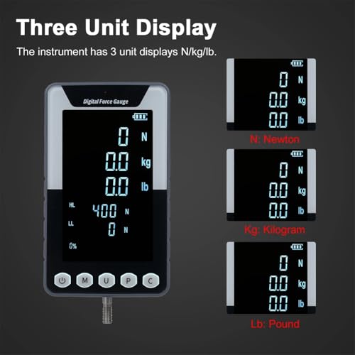 Testeur push-pull DF-200N et dynamomètre numérique de précision LCD - 4