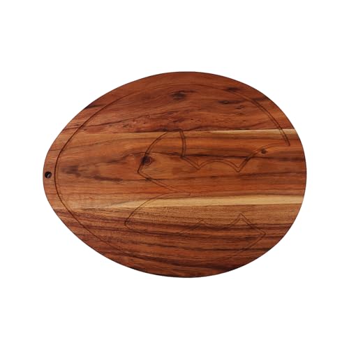 Affinity Decor Tabla de cortar y servir de madera con forma de huevo, 33.02 cm x 26.16 cm miniatura 2