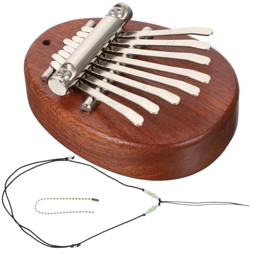 HOUDERCO ミニ拇指琴音 軽量ポータブル木製親指ピアノ ロープ付き 携帯便利 学習ツールとして初心者や に 旅行や家用楽器