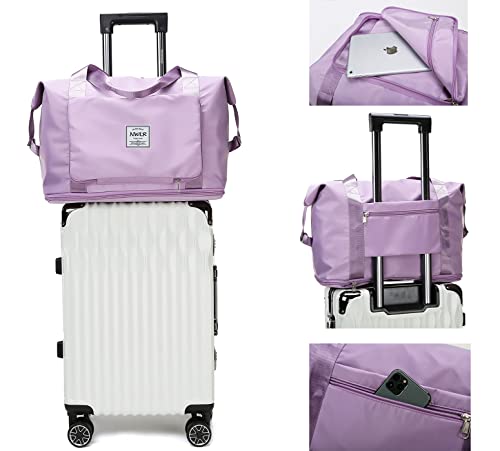 Large Capacity Folding Travel Bag Waterproof Foldable Travel Duffel Bag Weekender Overnight Bag Shoulder Bag Gym Tote4