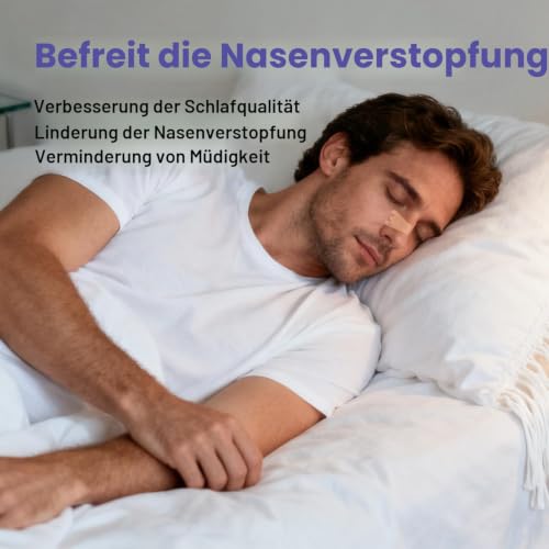 Nasenpflaster Schnarchen, 120 Stück Nasal Strips Schnarchstopper Anti Schnarch Nose Strips… – Ansicht 4
