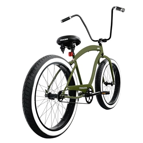 Bicicleta Tracer Avalon Playera Verde de 26 pulgadas, 1 velocidad, para adultos miniatura 3
