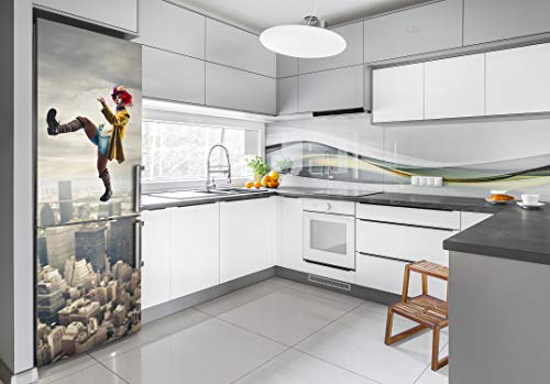 Pegatinas pared decoración sala de estar y cocina vinilo Tulup líneas payaso 60x180 3