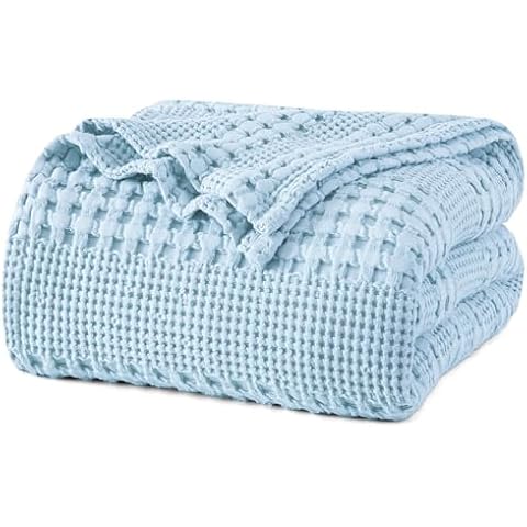PHF 100% Cotton Waffle Weave Blanket Cover