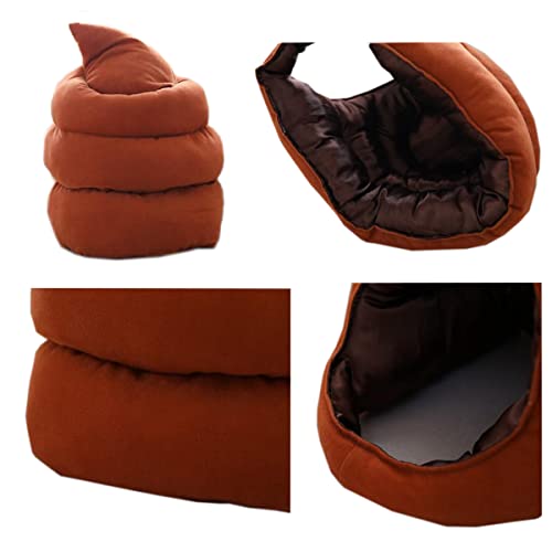 haozaikeji Funny Party Hat Adult Plush Poop Hat Novelty Fancy Dress Secret Santa Hat for Photoshoot Stage Performance Christmas Halloween Party Joking Gift - Image 4
