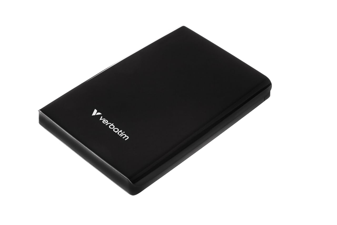 Verbatim Store 'n' Go Slim Portable SSD 2 TB, USB 3.2 Gen 1 SSD, fino a 5 Gbps con porta USB-C e adattatore, software di backup Nero, compatto, leggero e affidabile per Mac, PC, nero