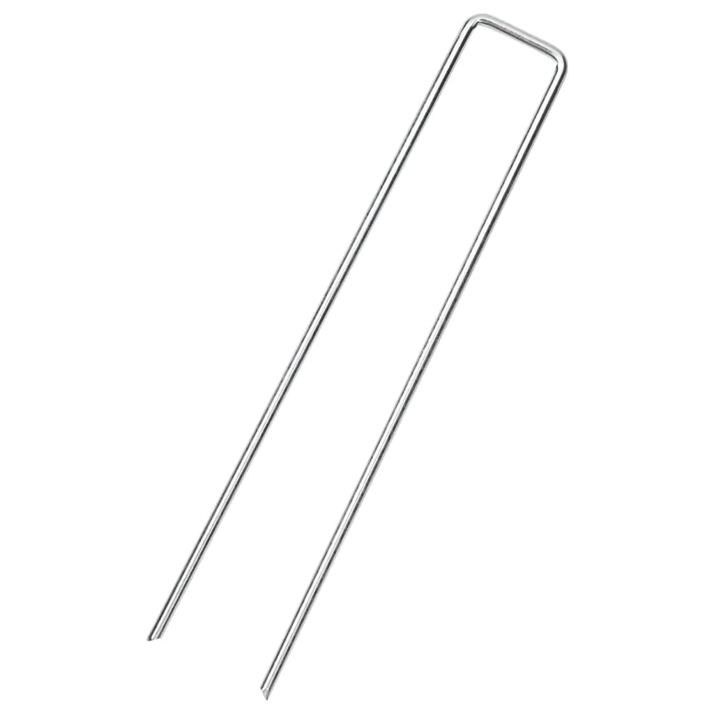 Rekreacja na świeżym powietrzu, kemping i piesze wycieczki, akcesoria namiotowe śledzie w kształcie litery U 25 szt. 20 x 3,5 cm stal ocynkowana