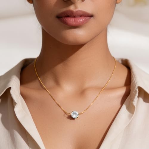 Image of Rubans Demi Fine Stainless Steel Pendant Chain Daily Gift for Women & Girls