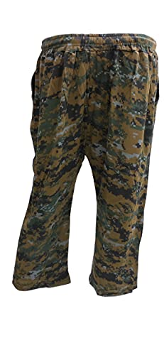 Image of Women's Cotton Camouflage(Military) Printed Lower 3 /4Th Capri Pant with Both Side Pockets Free Size (to Fit Waist Size 26 inch Inches to Expandable to 34 inch Inches) Green2