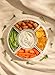 Sweese Porcelain Divided Serving Dishes, Relish Tray, Serving Bowls for Parties - Perfect for Chips and Dip, Veggies, Candy and Snacks, White