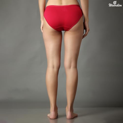 Image of Wearslim Premium Women Soft and Comfortable Women's Cotton Bikini No Show Panty | Ladies Invisible Breathable Briefs Soft Stretch Hipster Underwear