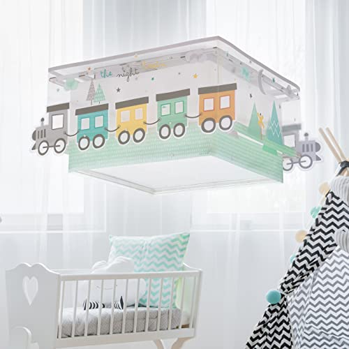 Dalber Lámpara plafón de techo infantil The Night Train E27 3