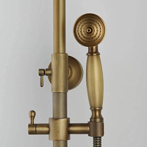 Robinet de douche en laiton antique rétro et chic avec base céramique - 5