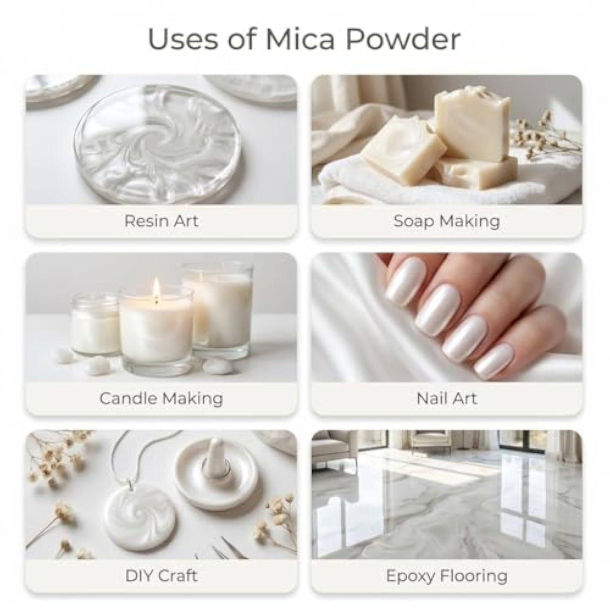 Mica Powder Pack of 2 for Resin Art & DIY Crafts