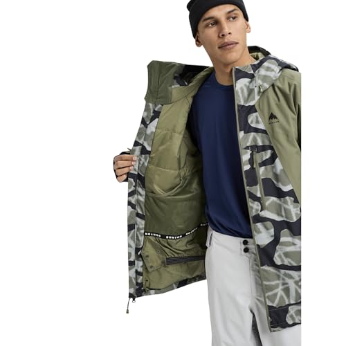 Image of Burton Men's Reserve 2-Layer Insulated Jacket - Waterproof Winter Snowboard Jacket with Helmet Compatible Hood