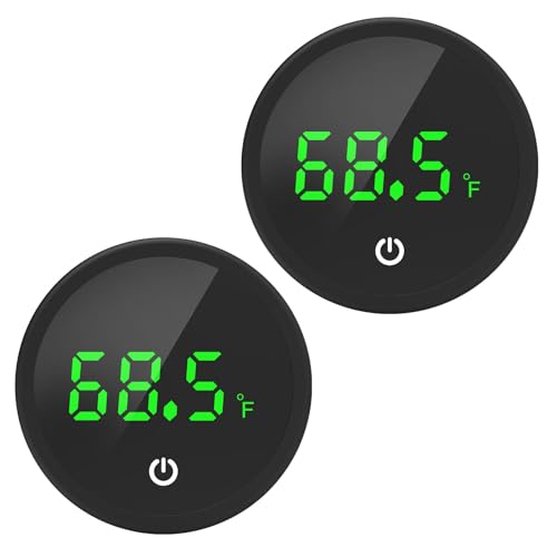 QZQ Aquarium Thermometer 2-Pack Digital LED Display