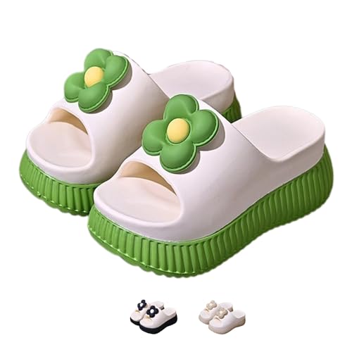 Cute Flower Slippers for Women Soft House Slippers with Slip-on Indoor Outdoor Slippers Creative Gifts wearing beach for lovely gifts