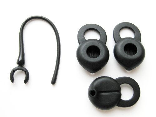 Four Pieces Medium Replacement kit for Jawbone Icon HD 1 EarHook Loop Clip and 3 Spout Earbuds