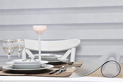 LYRIDS Custom 1.5 MM Thick Transparent Table Protector 36 X 60 INCH Waterproof