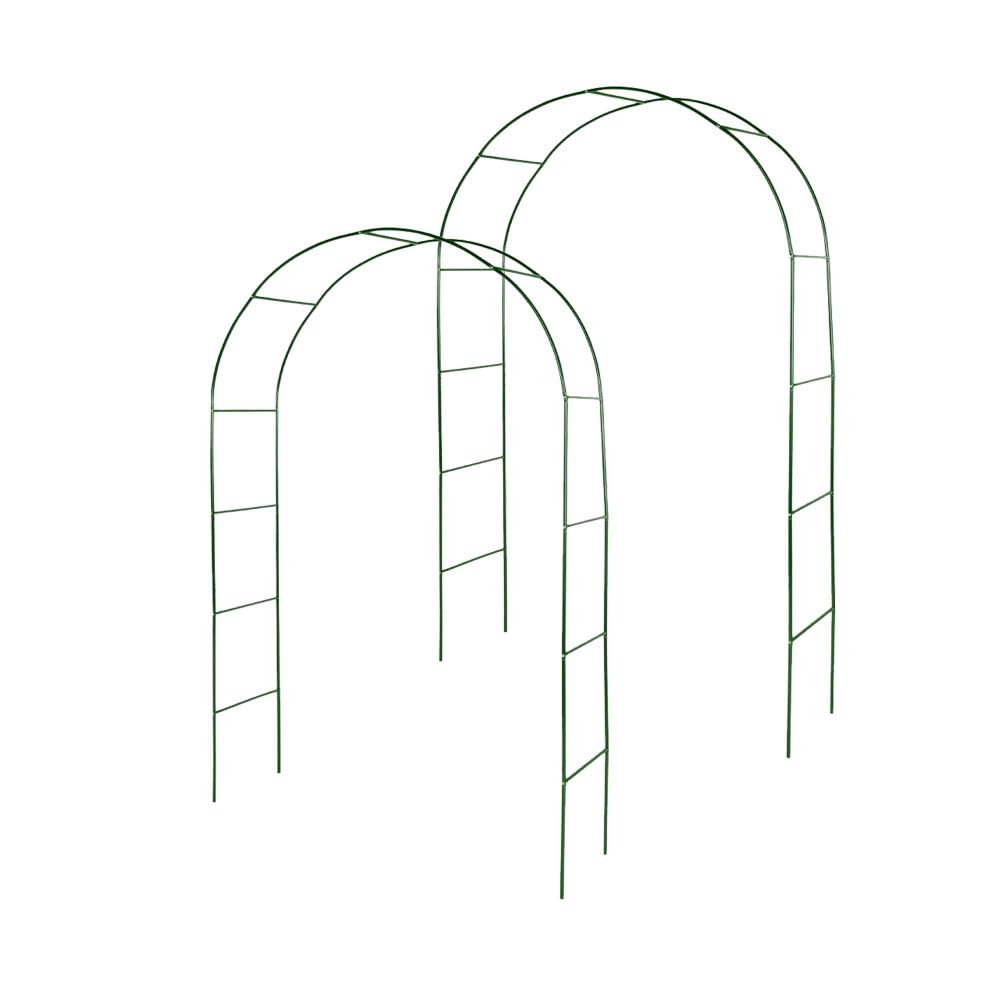 Lot de 2 Arches de Jardin métallique pour Plantes grimpantes - Arceau rosiers grimpants - Résistant aux intempéries