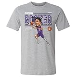 500 LEVEL Devin Booker Shirt - Devin Booker Cartoon WHT (Heather Gray, Large)