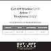 Notched High Performance Cut Off Wheels - M2 High-Speed Steel Cut Off Saw Blade - Rough Duty Industrial Hose and Hydraulic Hose Cutting Blade - Made in USA - 12