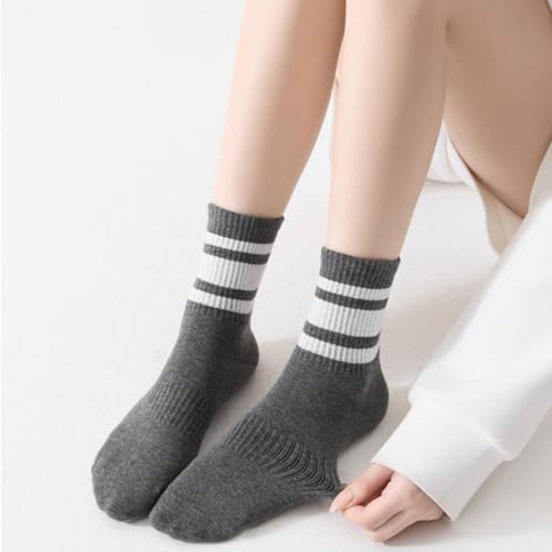 Striped Retro Crew Socks,Classic Athletic Ankle Sock,Vintage Sport Running Socks for Womens2