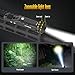 DEFENTAC 1750lm Zoomable Tactical Flashlight with Momentary Strobe for Rifle, Weapon Light with Built-in Pressure Switch Compatible with M-Lok/Picatinny, Magnetic Rechargeable