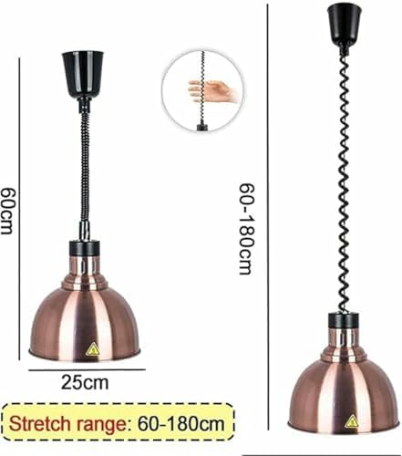 Tuyau de lampe chauffante rétractable pour aliments et buffets traiteurs - 6