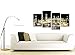 Large Islamic Canvas Wall Art Pictures of Hajj Pilgrimage to Kabah in Mecca - XL - Modern Muslim Split Canvases - Multi Panel - Set of 4 Prints - 130cm Wide