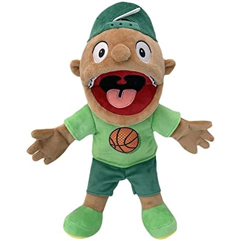 Fulenyi Jeffy Puppet Plush Toy Doll, Jeffy Feebee Puppet Plush SML Toy, Soft Stuffed Hand Puppet Prank Plush Toy, Silly Ventriloquist Hand Puppets For Kids Party Favors Gift Cover