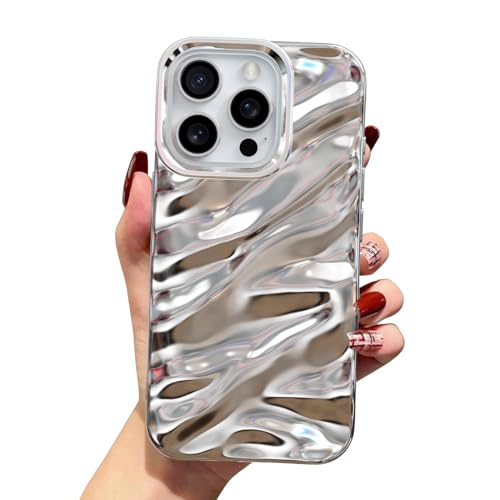 Coque silicone souple iPhone 12 antichoc design vagues - 6