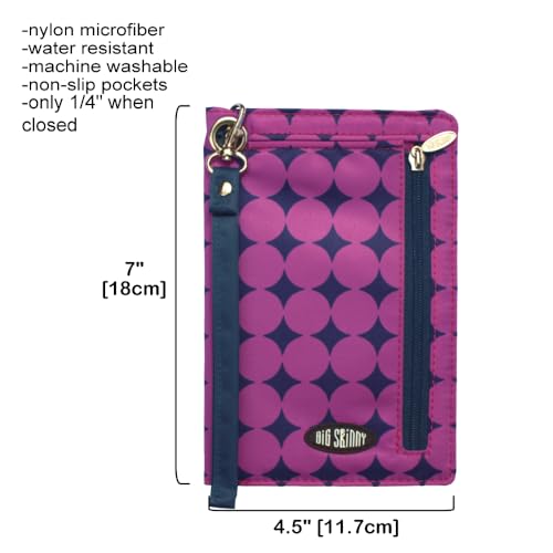 Image of Big Skinny Women's Plus Size myPhone Bi-Fold Slim Wallet, Holds Up to 20 Cards