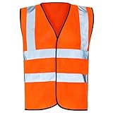 Style : gilet haute visibilité, thème : vêtements de travail, motif : bande réfléchissante, type de manche : sans manches, longueur approximative : midi.