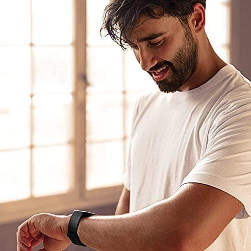 Pacote com 3 pulseiras de silicone macias compatíveis com Fitbit Versa 2/Fitbit Versa/Fitbit Versa L